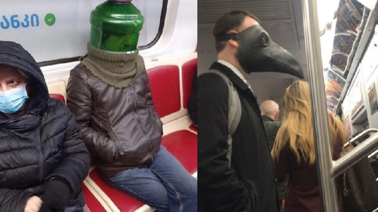 7 Potret Lucu dan Aneh Manusia Saat Pakai Transportasi Umum